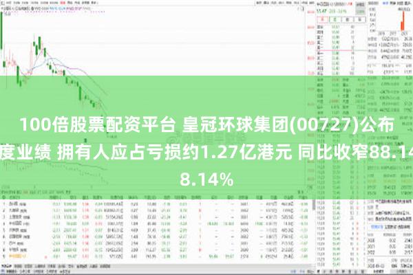 100倍股票配资平台 皇冠环球集团(00727)公布年度业绩 拥有人应占亏损约1.27亿港元 同比收窄88.14%