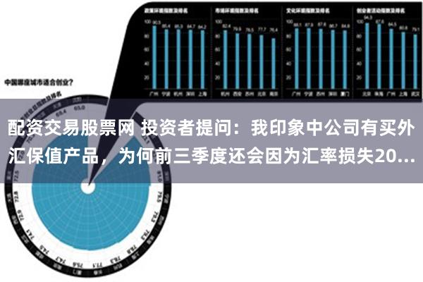 配资交易股票网 投资者提问：我印象中公司有买外汇保值产品，为何前三季度还会因为汇率损失20...